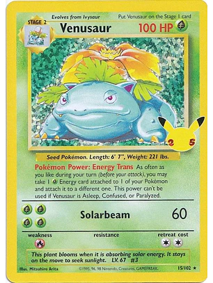 Venusaur #15/102 Pokémon Celebrations
