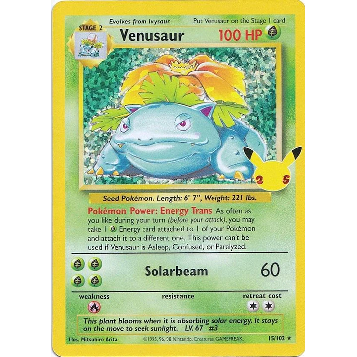 Venusaur #15/102 Pokémon Celebrations 1