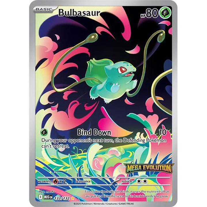 Bulbasaur [Stamped] #133/132 Pokémon Mega Evolution 1