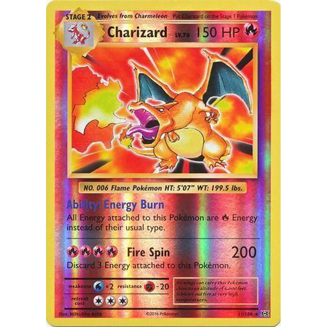 Charizard [Reverse Holo] #11/108 Pokémon Evolutions 1