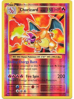 Charizard [Reverse Holo] #11/108 Pokémon Evolutions