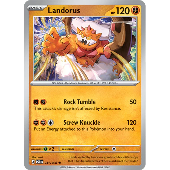 Landorus #41/88 Perfect Order 1