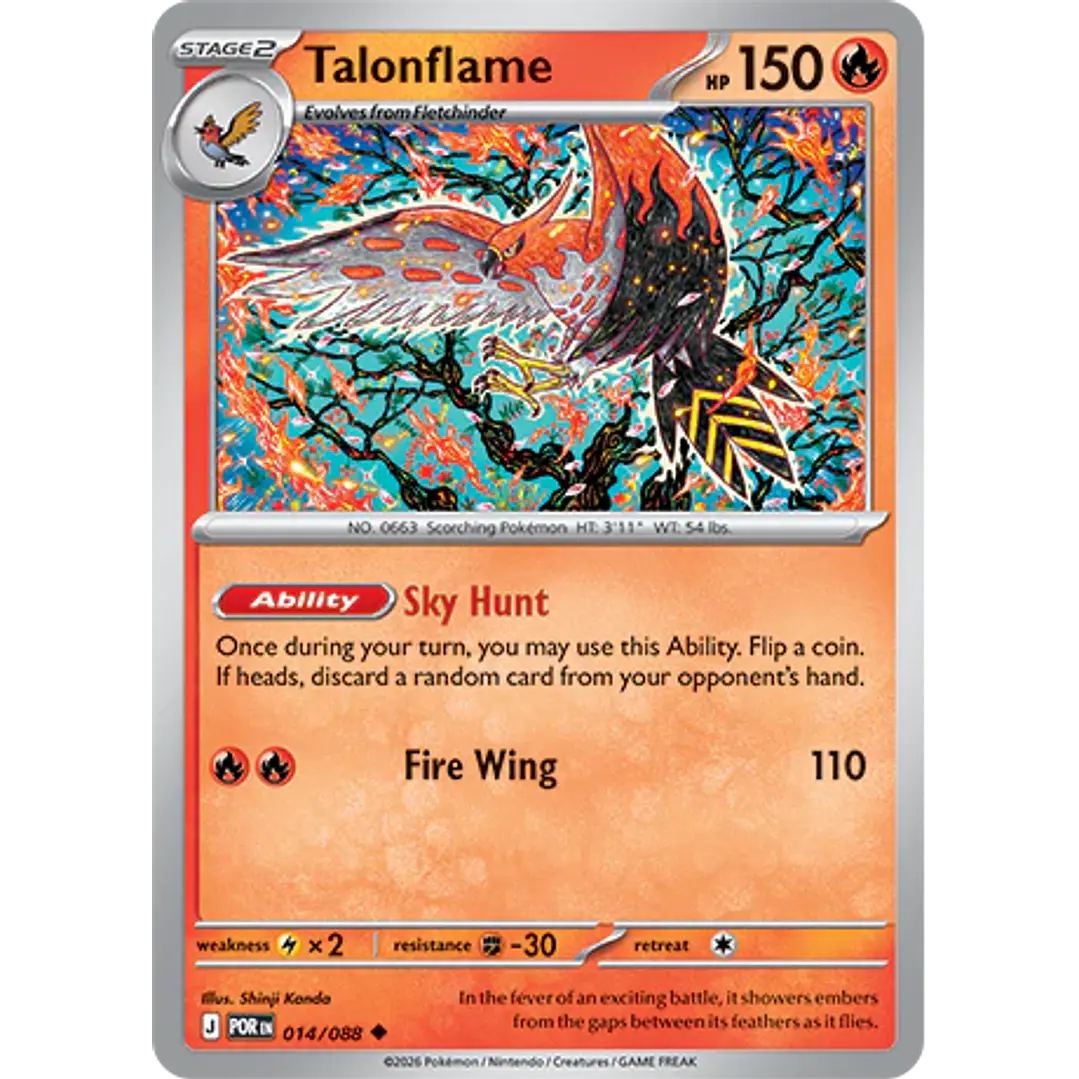 Talonflame #14/88 Perfect Order 1