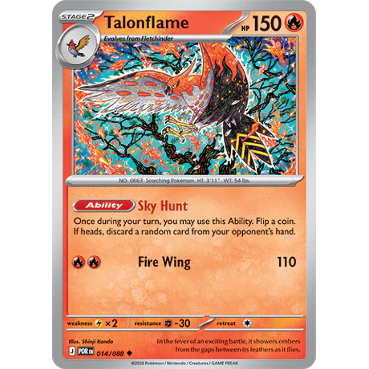 Talonflame #14/88 Perfect Order 1