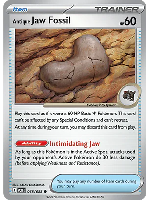 Antique Jaw Fossil #68/88 Perfect Order