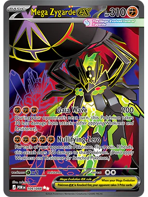 Mega Zygarde ex #104/88 Perfect Order