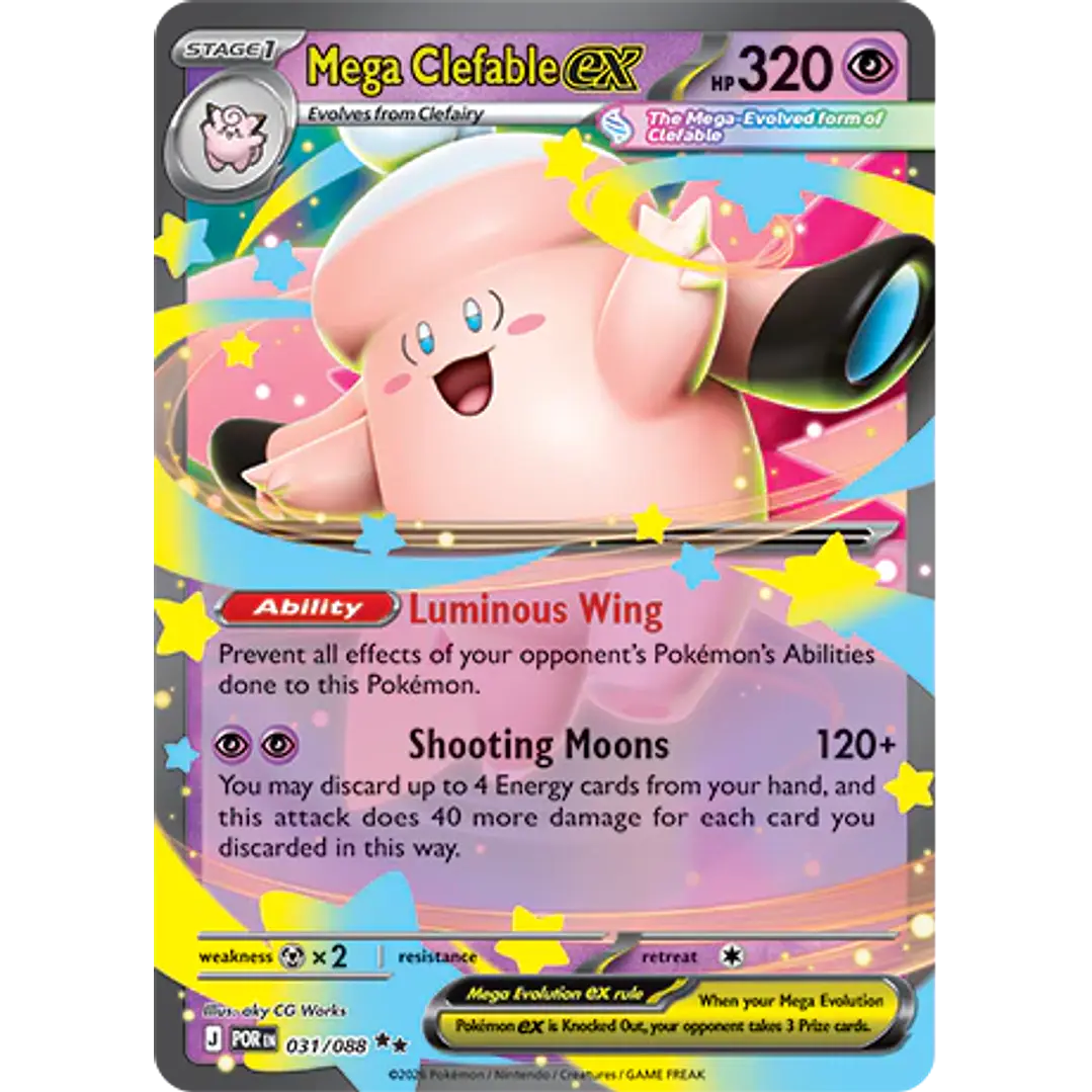Mega Clefable ex #31/88 Perfect Order 1