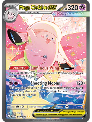 Mega Clefable ex #119/88 Perfect Order