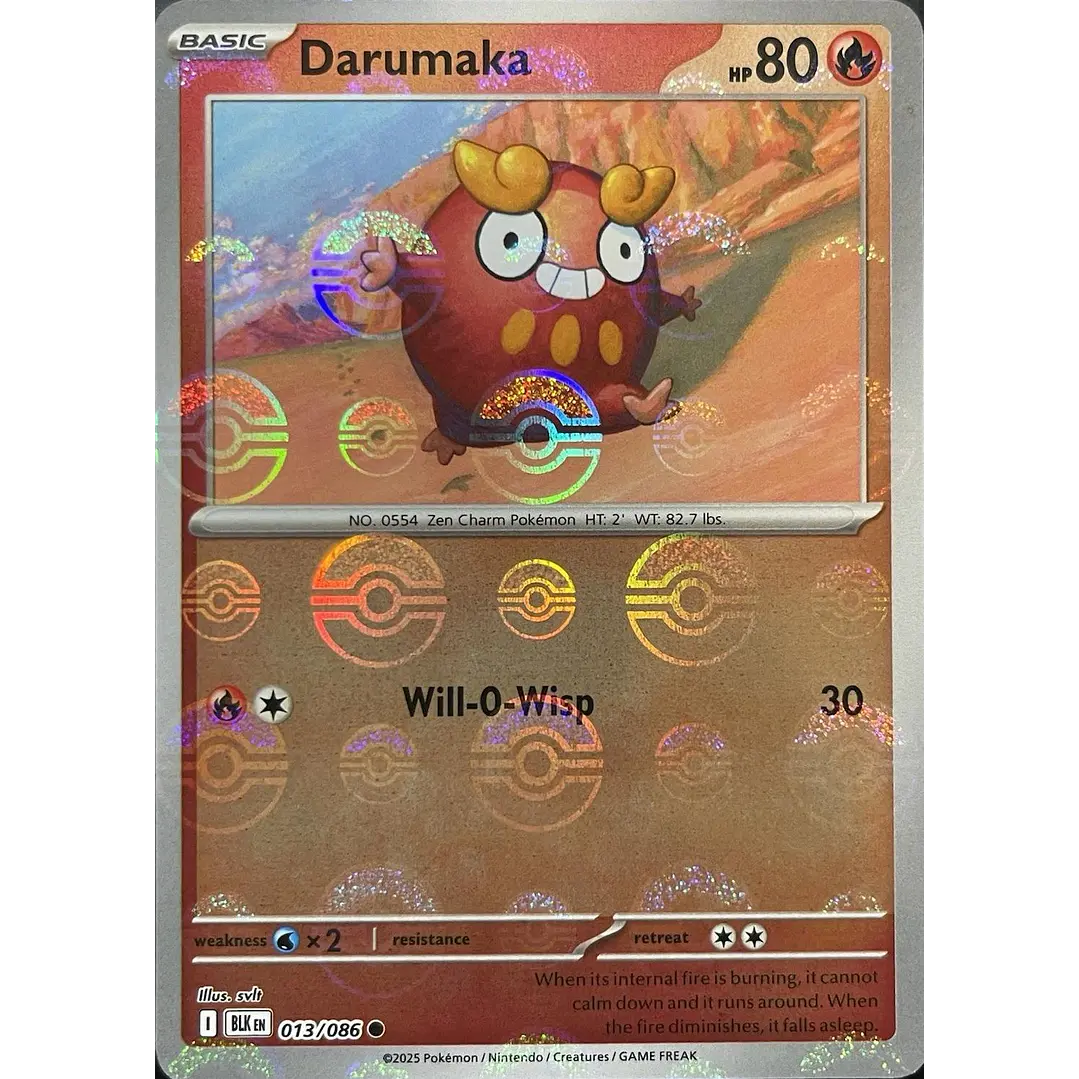 Darumaka [Poke Ball] #13/86 Pokémon Black Bolt 1