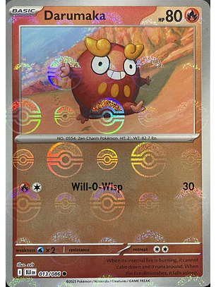 Darumaka [Poke Ball] #13/86 Pokémon Black Bolt