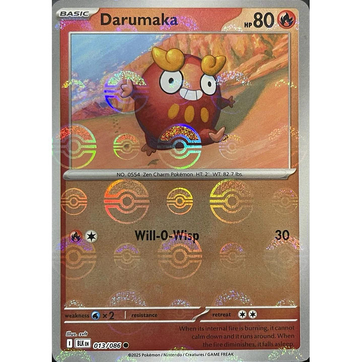 Darumaka [Poke Ball] #13/86 Pokémon Black Bolt 1