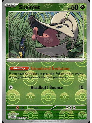 Shelmet [Poke Ball] #8/86 Pokémon White Flare