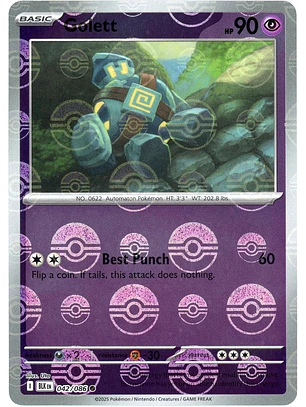 Golett [Poke Ball] #42/86 Pokémon Black Bolt