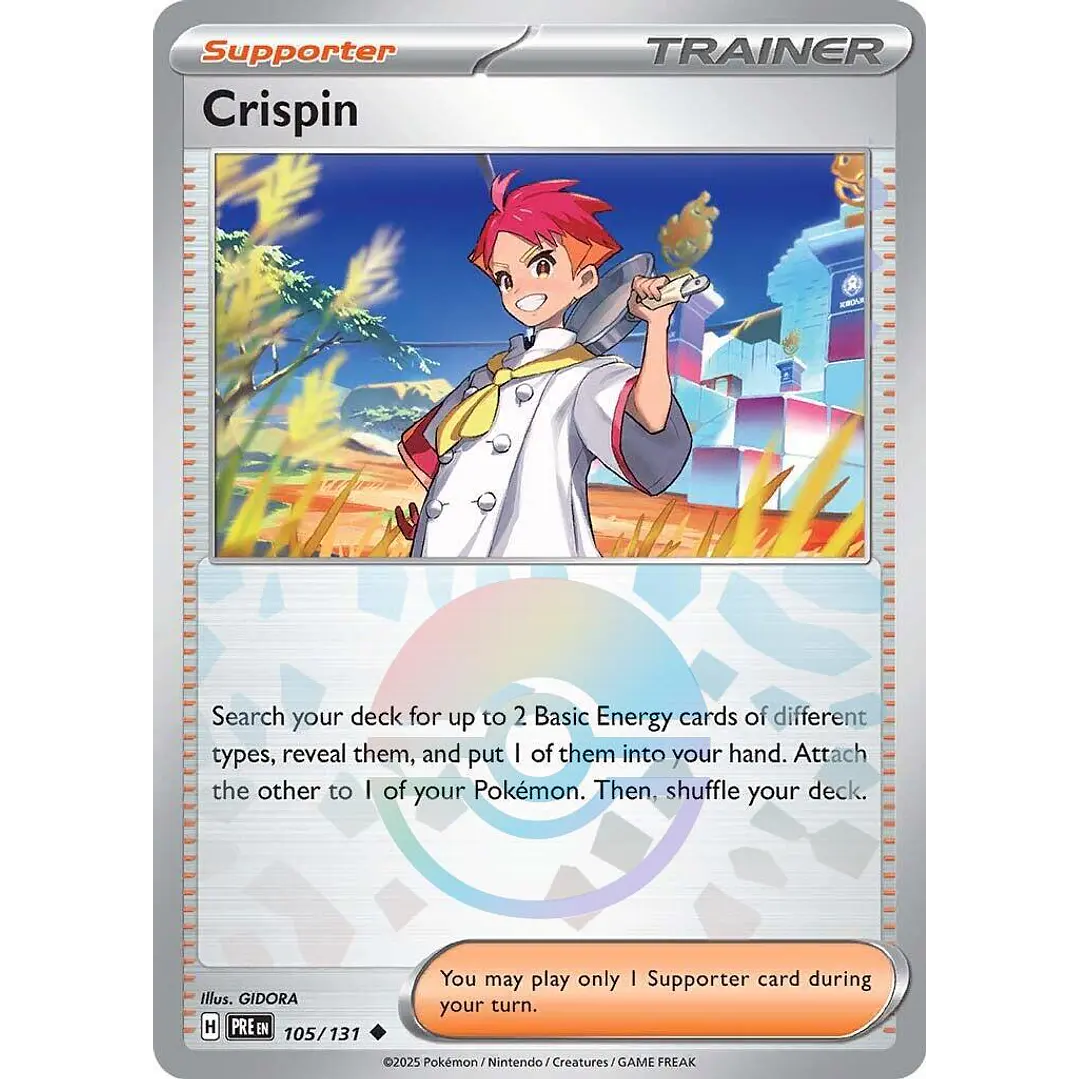 Crispin [Poke Ball] #105/131 Pokémon Prismatic Evolutions 1