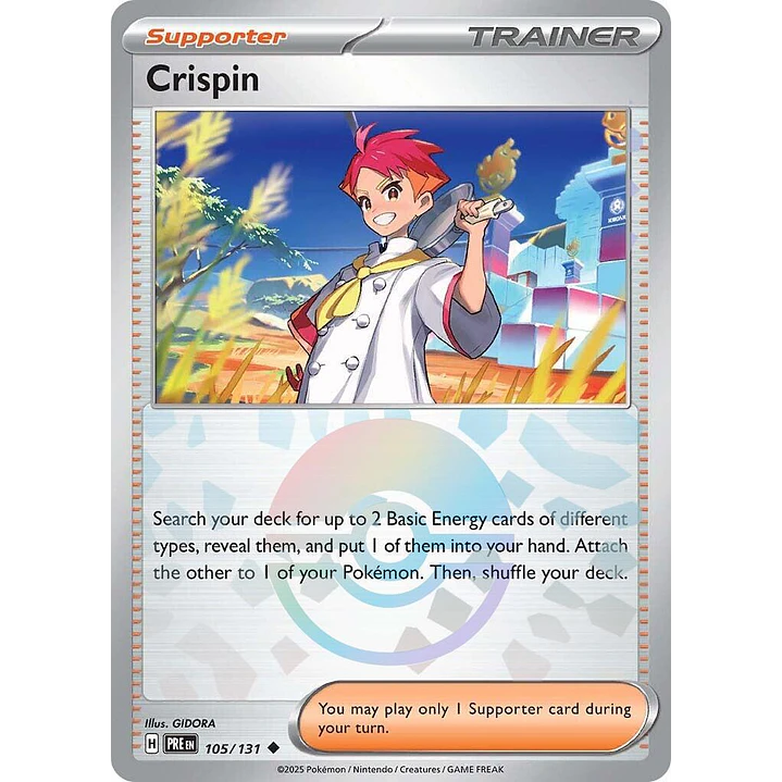 Crispin [Poke Ball] #105/131 Pokémon Prismatic Evolutions 1