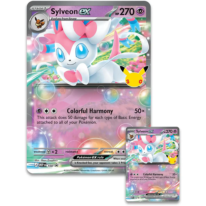 [PREVENTA 16/09/2026] POKÉMON TCG - 30TH CELEBRATION - SYLVEON EX BOX (Ingles) 2