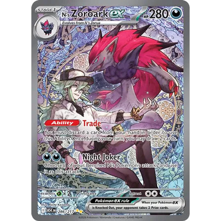 N's Zoroark ex - 286/217 Ascended Heroes 1