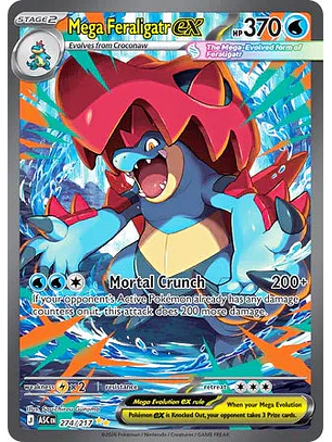 Mega Feraligatr ex - 274/217 Ascended Heroes