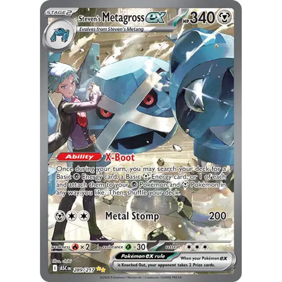 Steven's Metagross ex - 289/217 Ascended Heroes 1