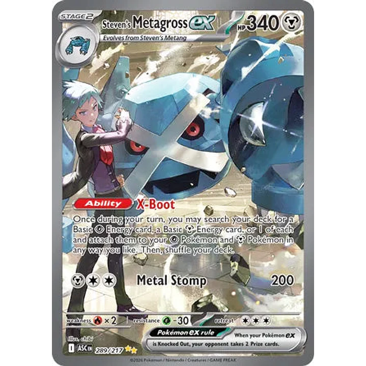 Steven's Metagross ex - 289/217 Ascended Heroes 1