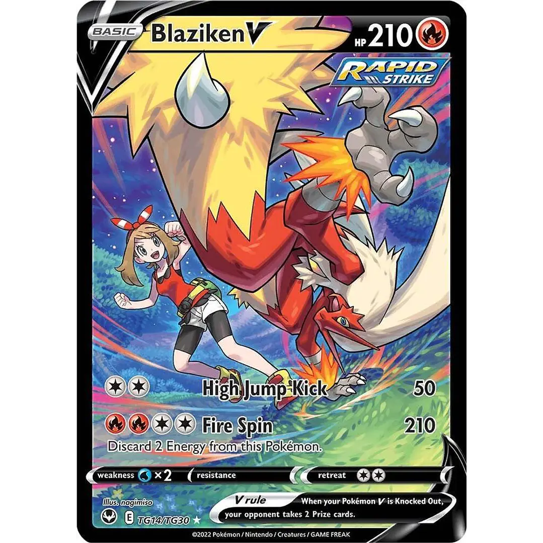 Blaziken V #TG14/TG30 Pokémon Silver Tempest 1