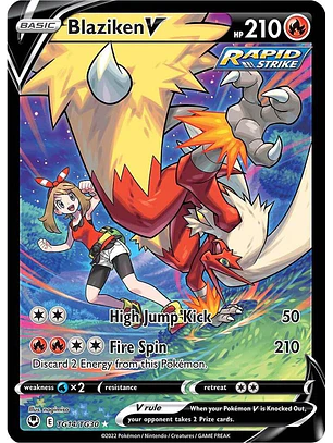 Blaziken V #TG14/TG30 Pokémon Silver Tempest