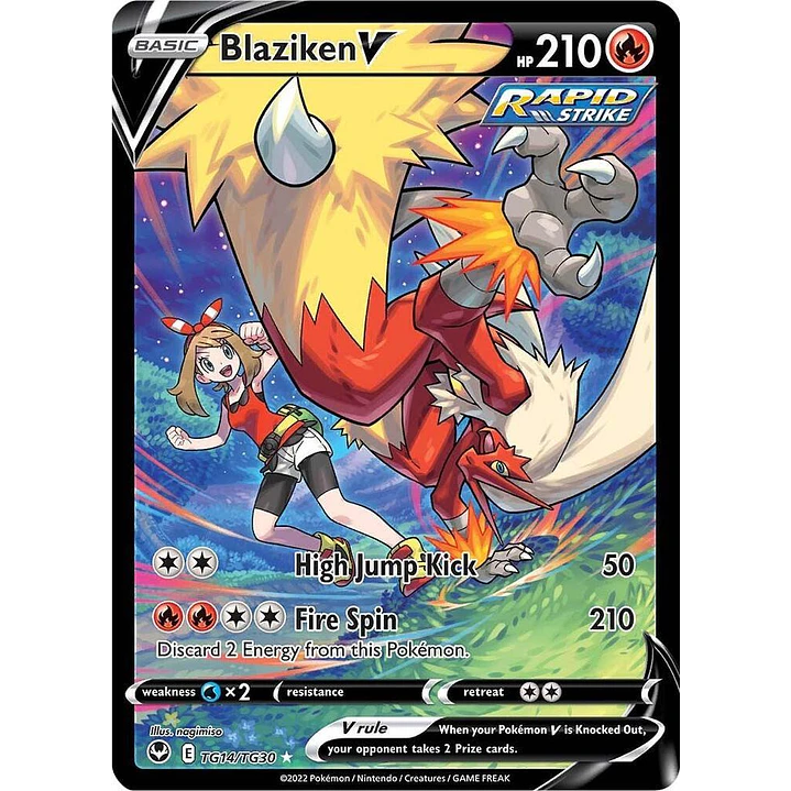 Blaziken V #TG14/TG30 Pokémon Silver Tempest 1