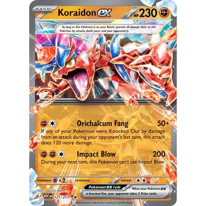 Koraidon ex - 121/217 Ascended Heroes 1