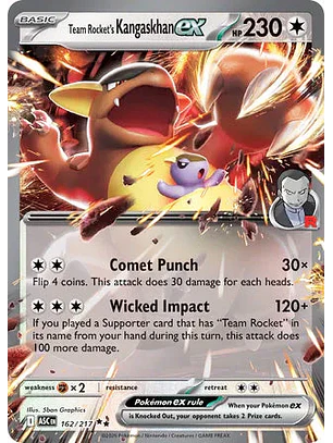 Team Rocket's Kangaskhan ex - 162/217 Ascended Heroes