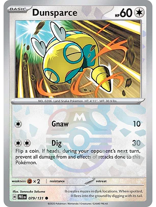 Dunsparce [Master Ball] #79/131 Pokémon Prismatic Evolutions