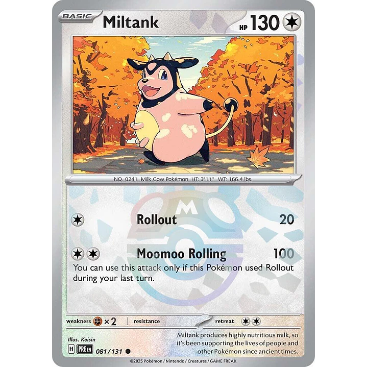 Miltank [Master Ball] #81/131 Pokémon Prismatic Evolutions 1