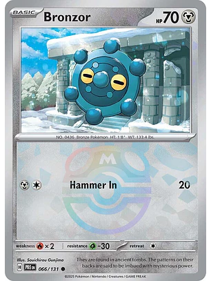 Bronzor [Master Ball] #66/131 Pokémon Prismatic Evolutions