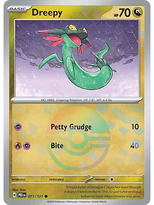 Dreepy [Poke Ball] #71/131 Pokémon Prismatic Evolutions