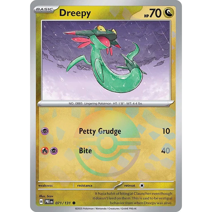 Dreepy [Poke Ball] #71/131 Pokémon Prismatic Evolutions 1