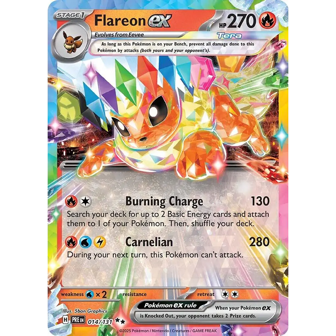 Flareon ex #14/131 Pokémon Prismatic Evolutions 1