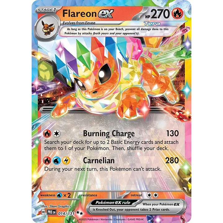 Flareon ex #14/131 Pokémon Prismatic Evolutions 1