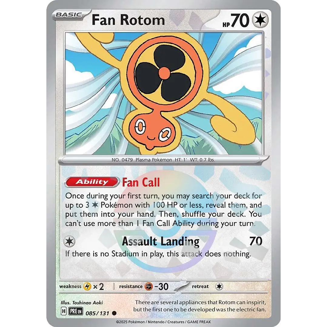 Fan Rotom [Poke Ball] #85/131 Pokémon Prismatic Evolutions 1