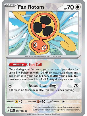 Fan Rotom [Poke Ball] #85/131 Pokémon Prismatic Evolutions