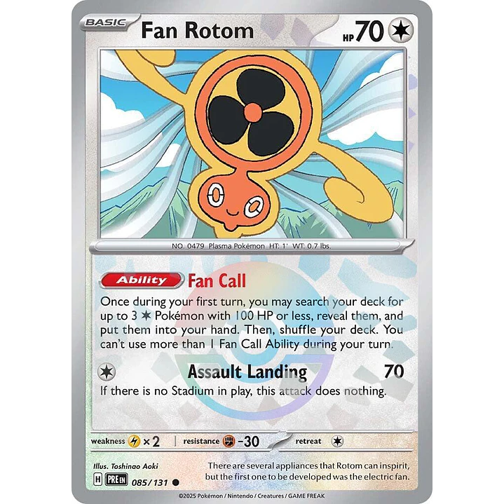 Fan Rotom [Poke Ball] #85/131 Pokémon Prismatic Evolutions 1