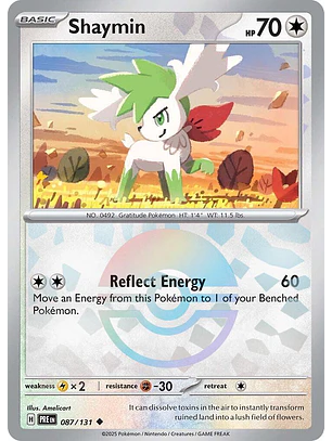 Shaymin [Poke Ball] #87/131 Pokémon Prismatic Evolutions