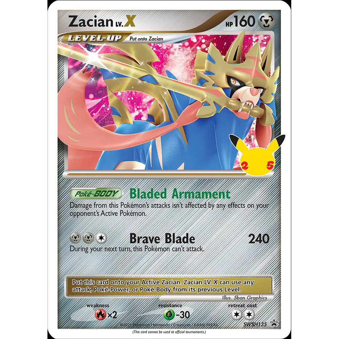 Zacian LV #SWSH135 Pokémon Celebrations 1