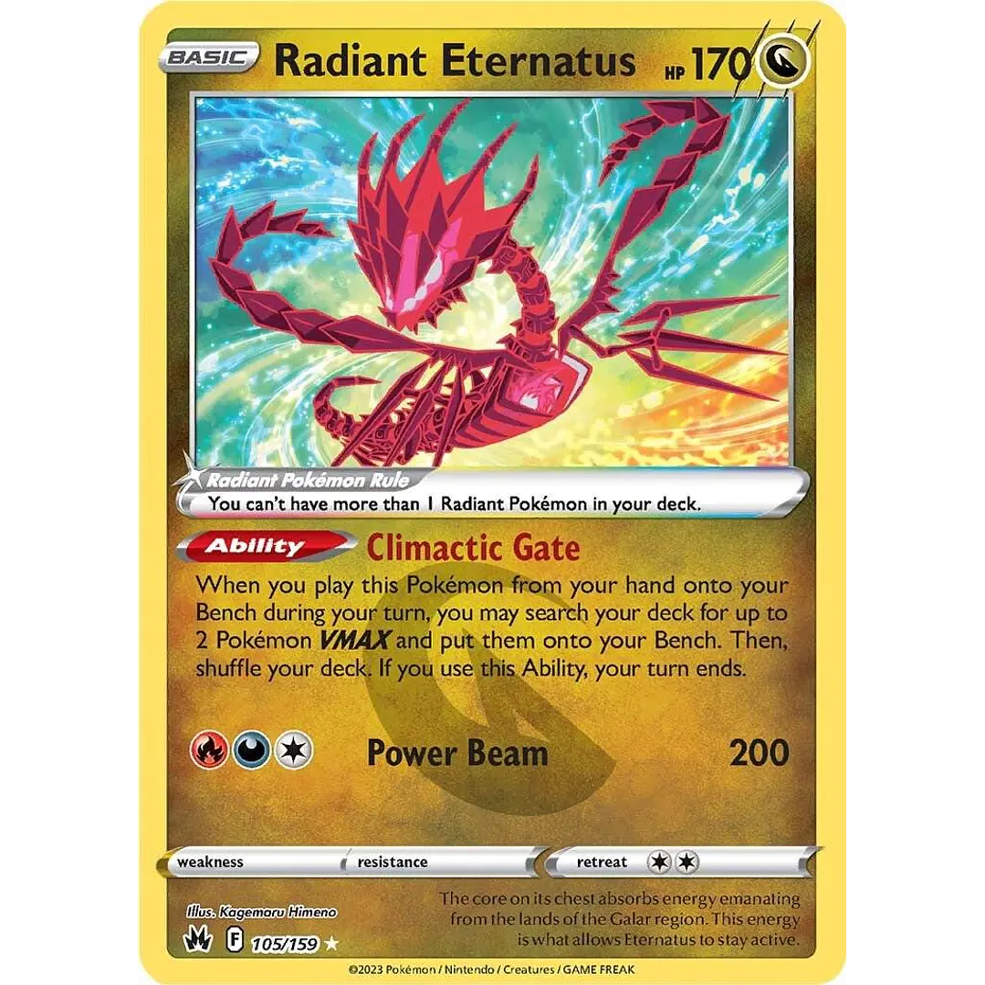 Radiant Eternatus #105/159 Pokémon Crown Zenith 1