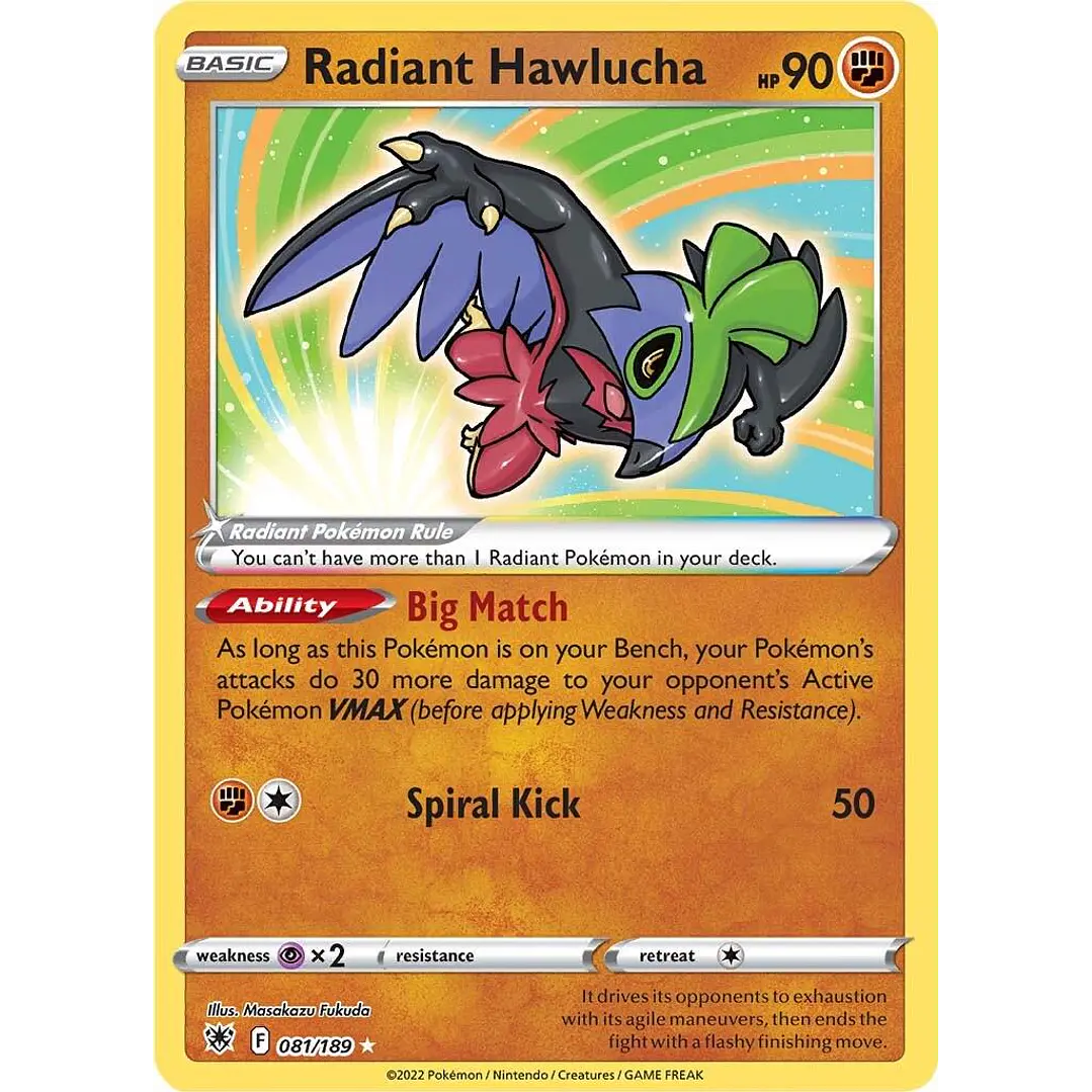 Radiant Hawlucha #81/189 Pokémon Astral Radiance 1