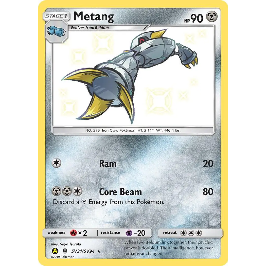 Metang #SV31/SV94 Pokémon Hidden Fates 1