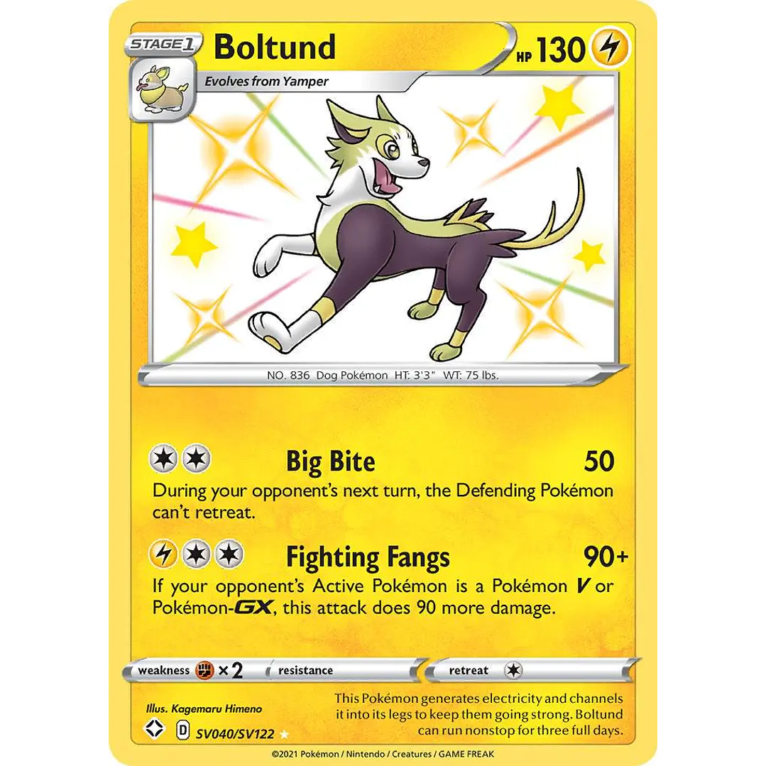 Boltund #SV040/SV122 Pokémon Shining Fates 1