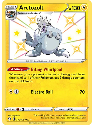 Arctozolt #SV046/SV122 Pokémon Shining Fates