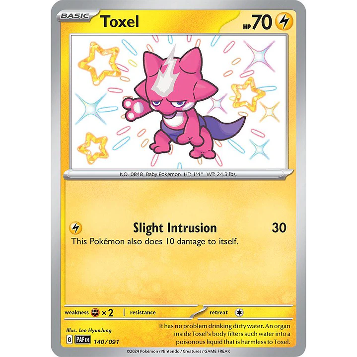 Toxel #140/91 Pokémon Paldean Fates 1