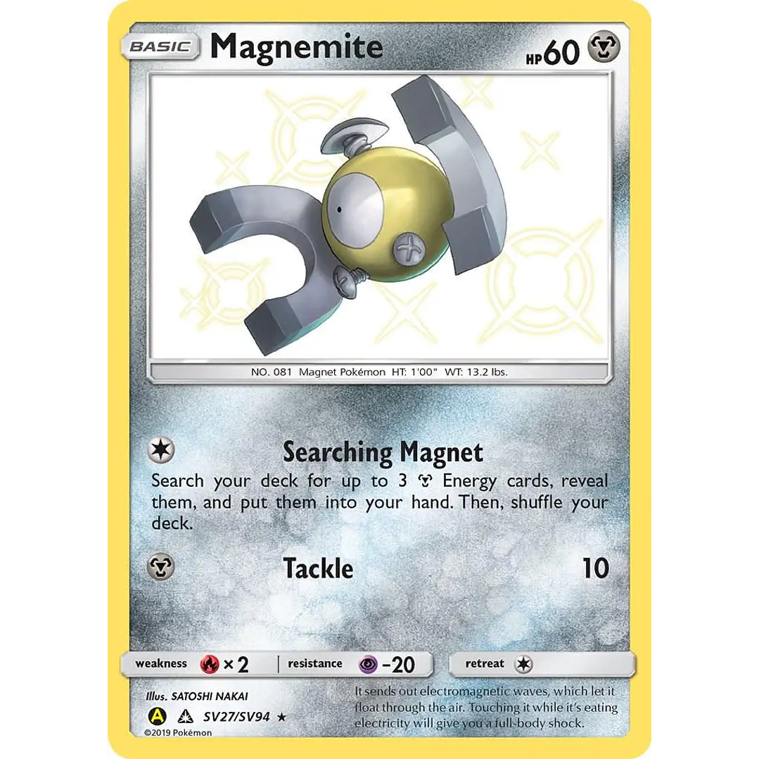 Magnemite #SV27/SV94 Pokémon Hidden Fates 1