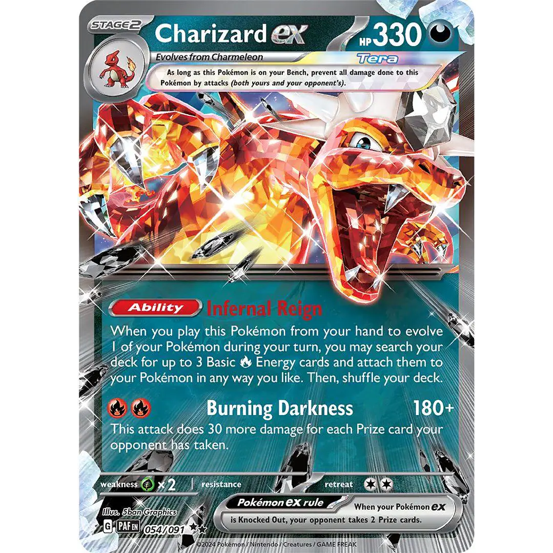 Charizard ex #54/91 Pokémon Paldean Fates 1