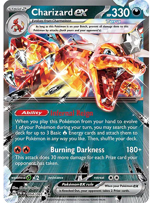 Charizard ex #54/91 Pokémon Paldean Fates
